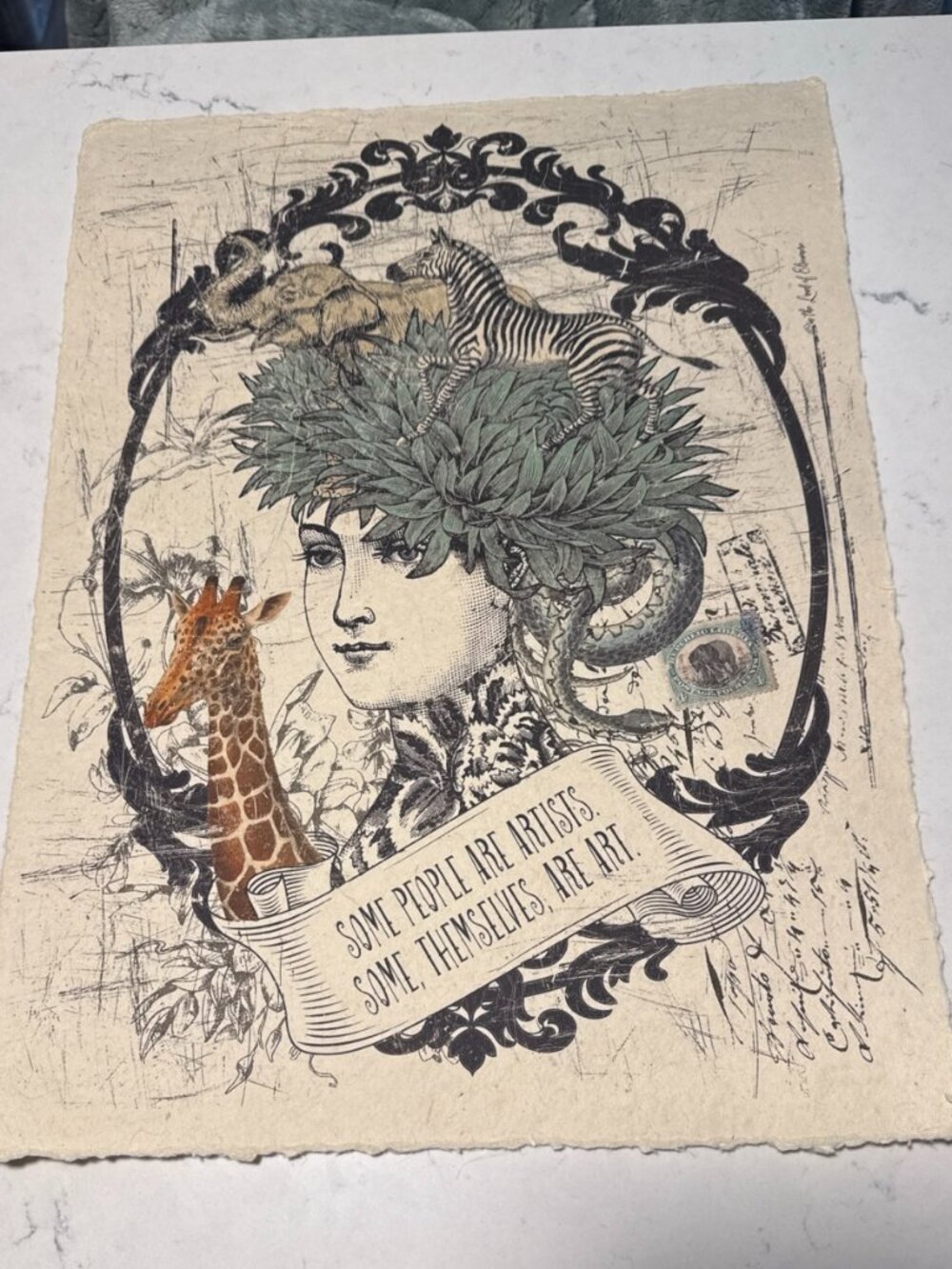 In the Land of Elsewhere Some People Are Artists 12x16 Art Print
